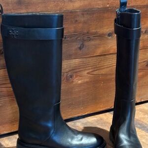 Tory Burch Black Leather Boots